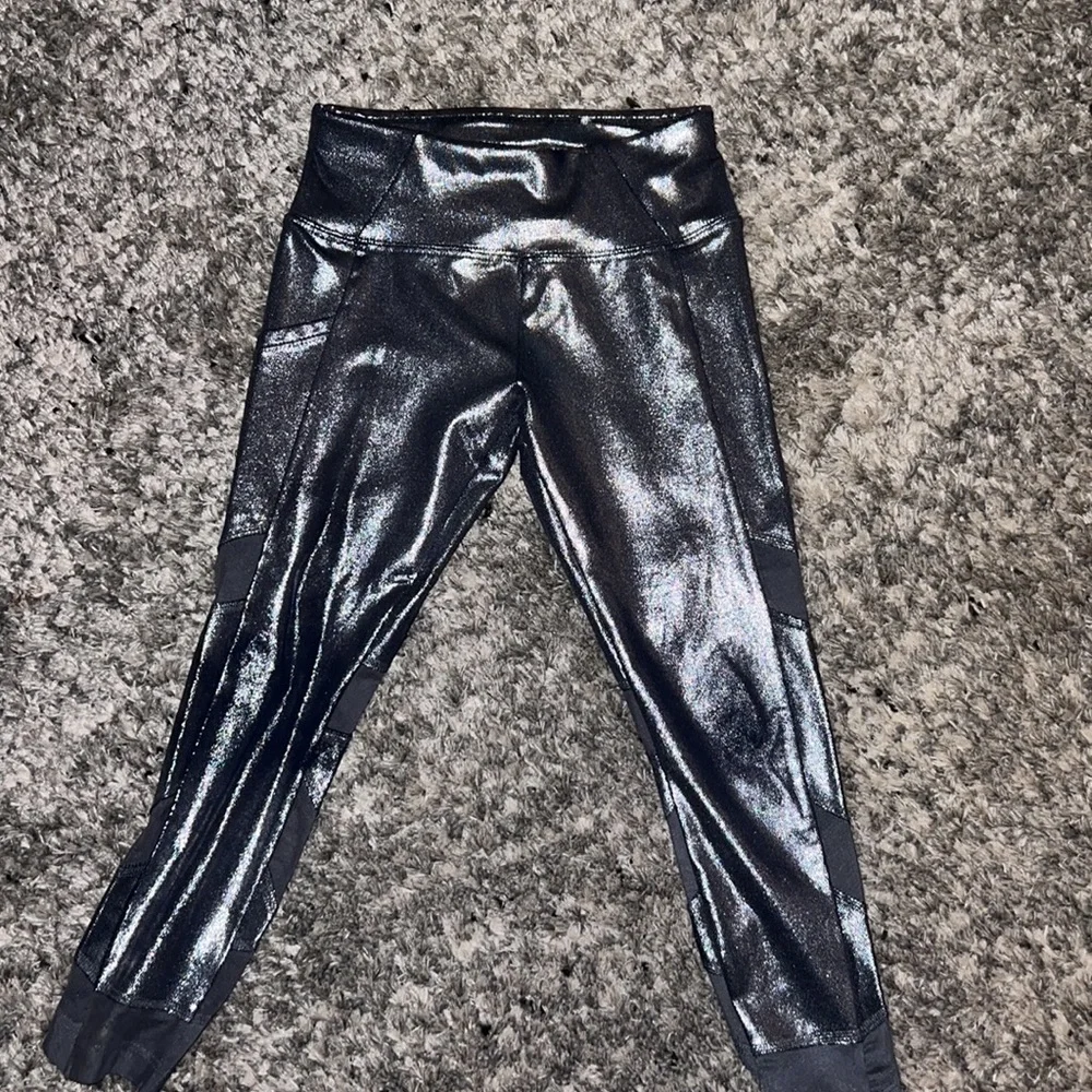 Justice Silver Leggings